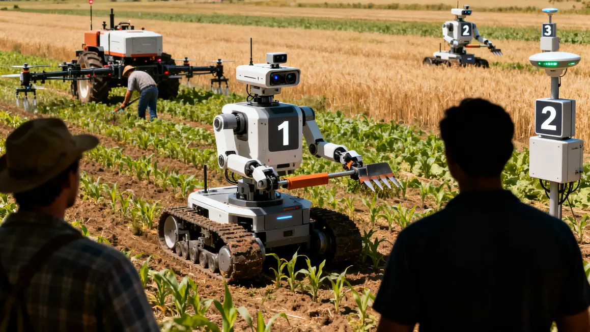 robotique agricole robots porte-outils capteurs champ