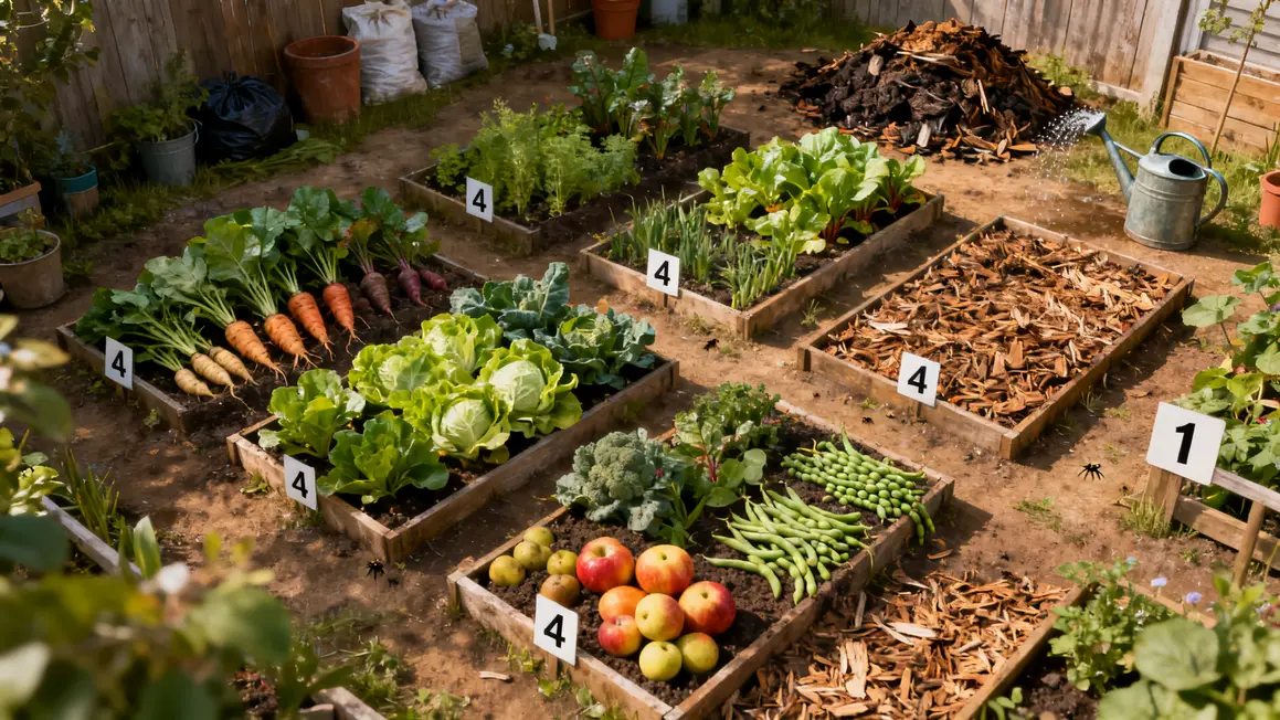 petit potager rotation alternance legumes compost