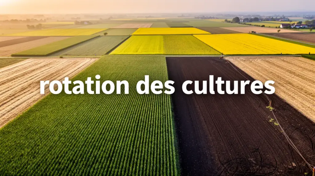 champ rotations cultures parcelles vue aerienne