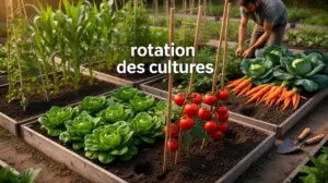 potager rotation cultures quatre parcelles legumes