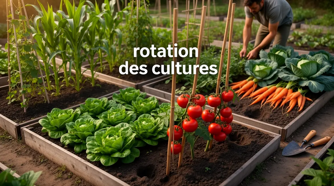 potager rotation cultures quatre parcelles legumes