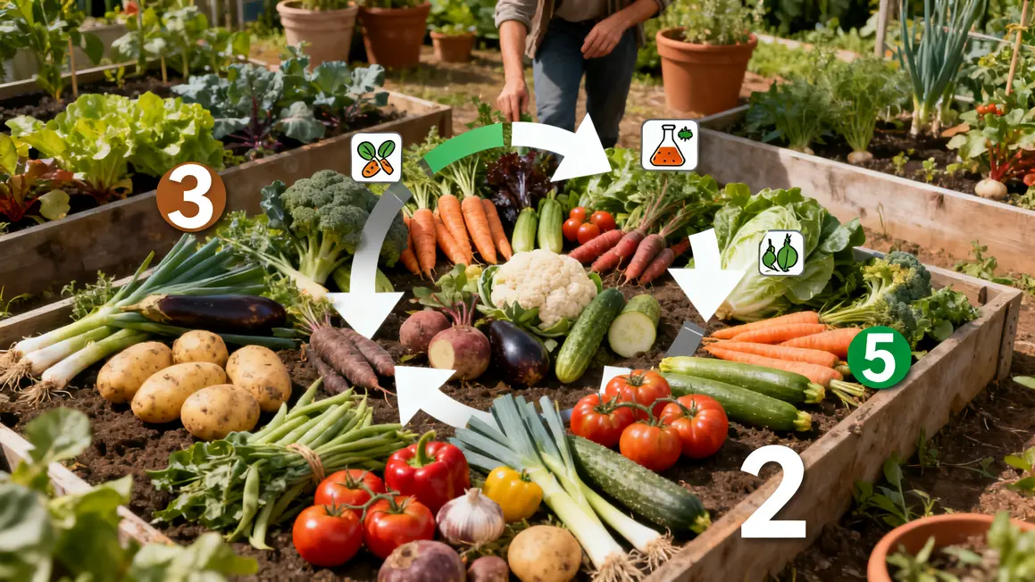 Tableau rotation des cultures familles legumes chiffres