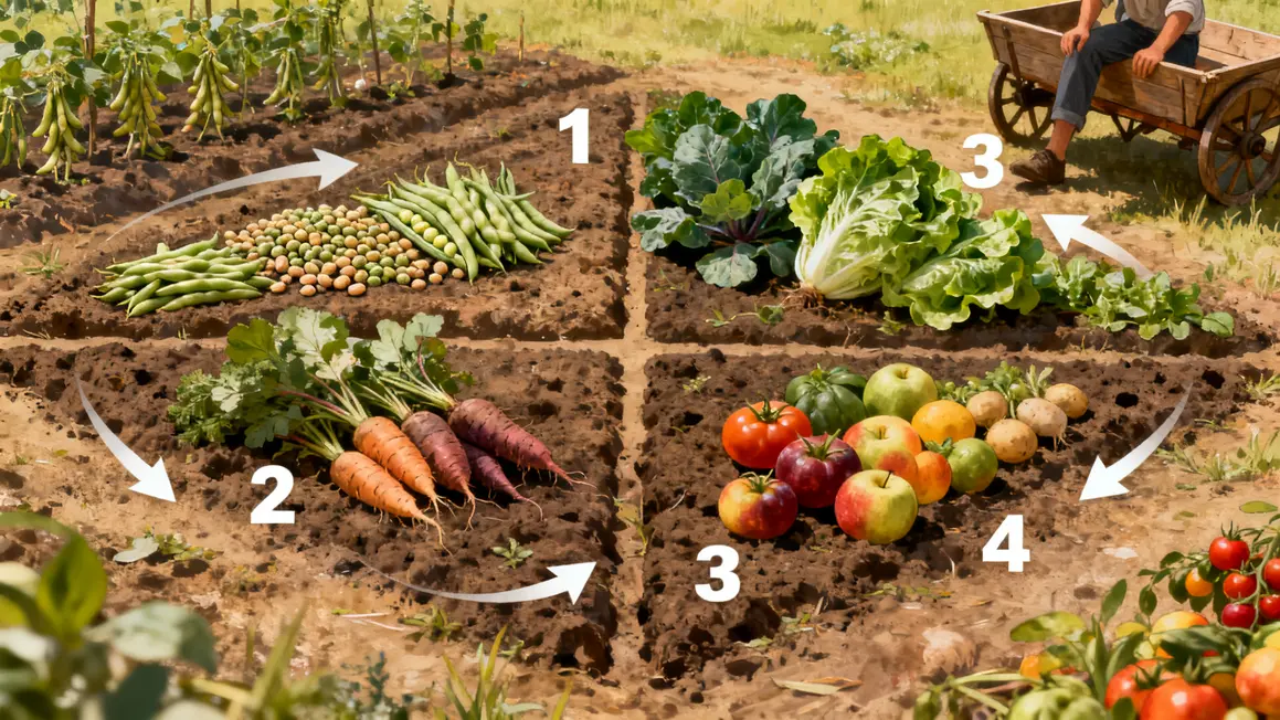 tableau rotation cultures parcelles groupes legumes