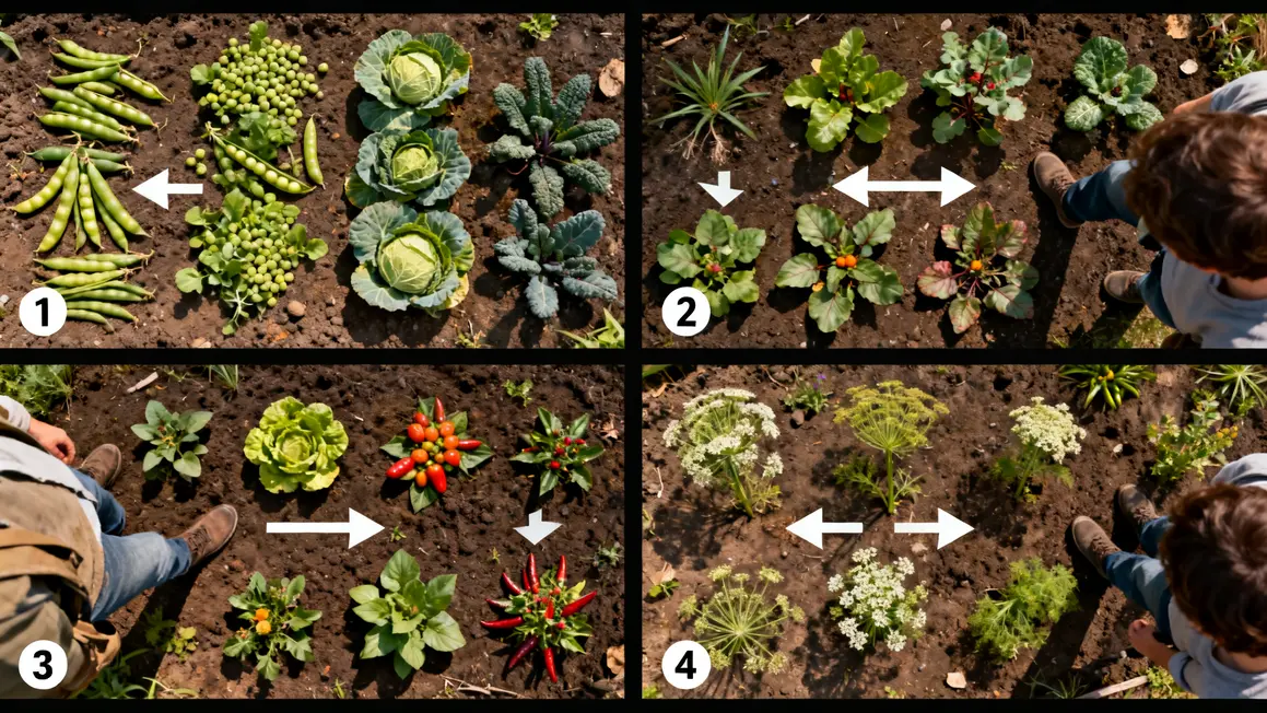 Schéma parcelles rotation cultures familles