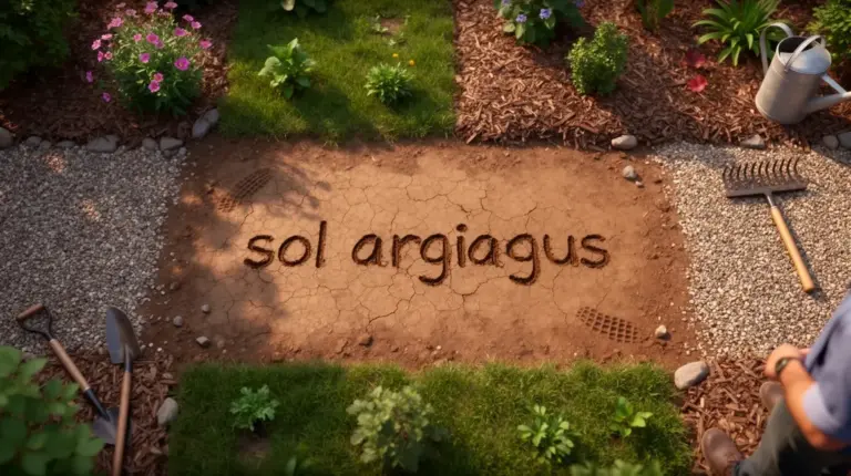 vue aerienne sol argileux jardin textures photorealiste