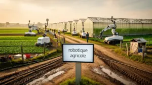 Robotique agricole exploitation moderne robots champs serres