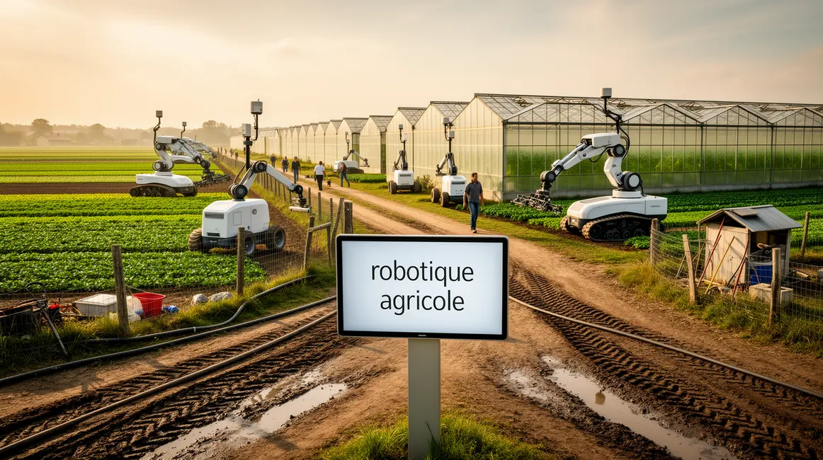 Robotique agricole exploitation moderne robots champs serres