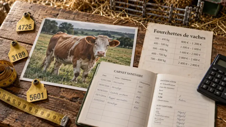 Combien coute une vache : fourchette de prix 700 à 10 000 €