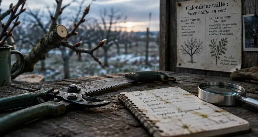 Quand tailler arbres fruitiers : sécateur en hiver, décembre à mars
