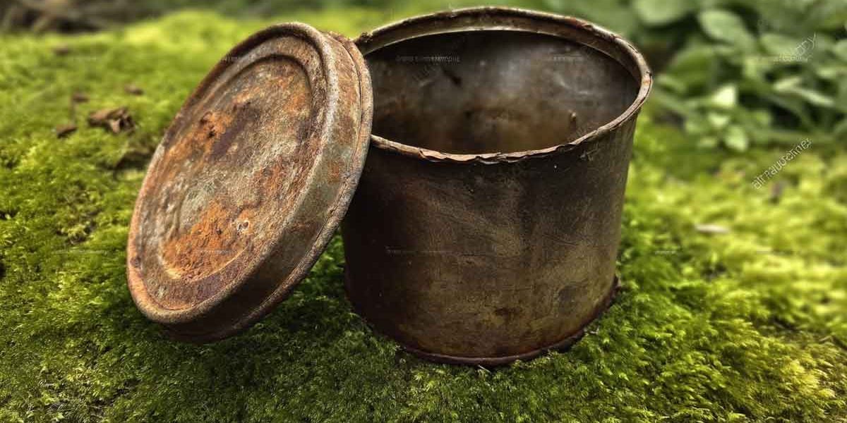 boite de conserve rouillée