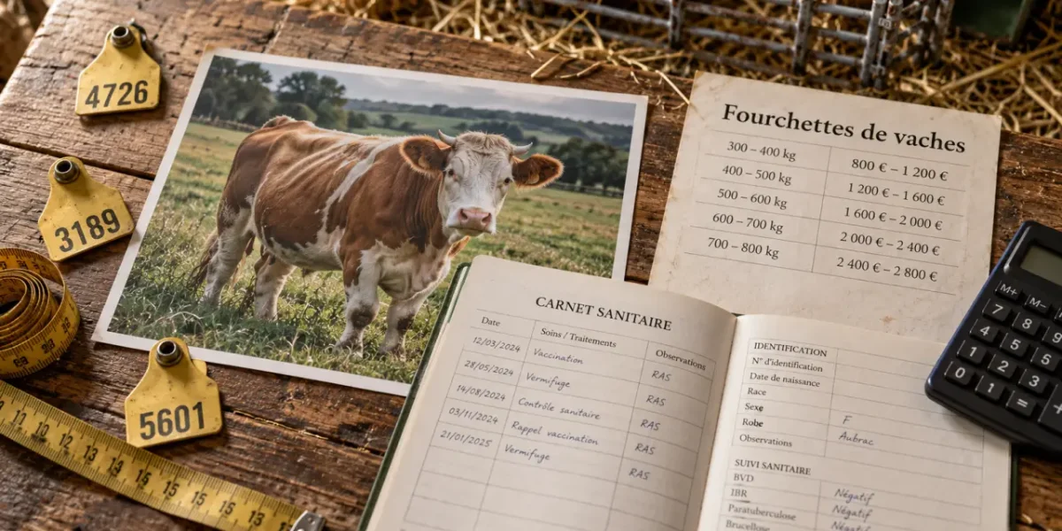 Combien coute une vache : fourchette de prix 700 à 10 000 €