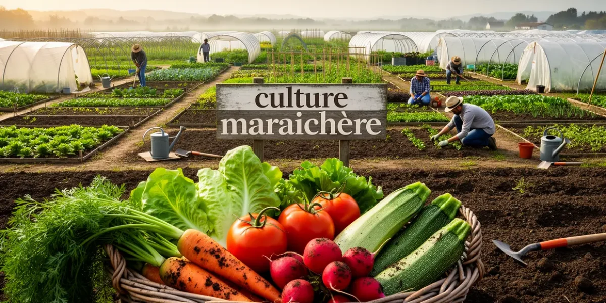 champ maraichere organise serres tunnel panier legumes
