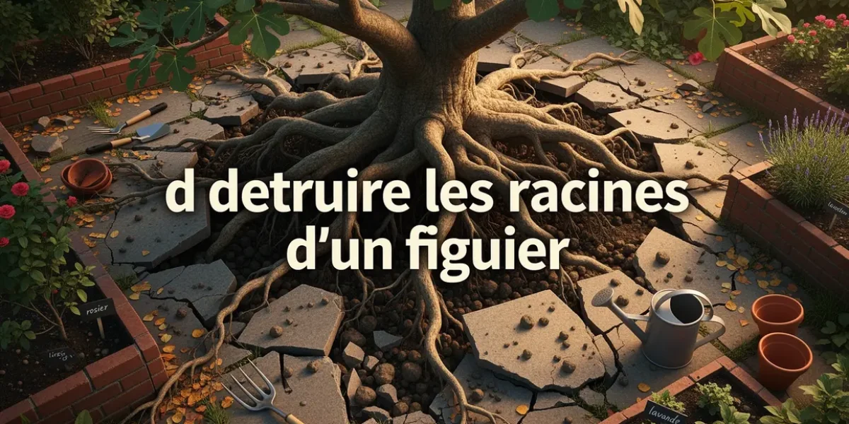 systeme racinaire figuier soulevant dalles et detruisant plantations