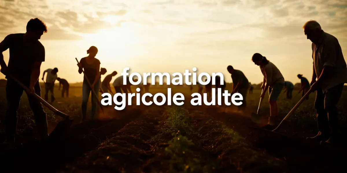 formation agricole adulte champ personnes outils agricoles