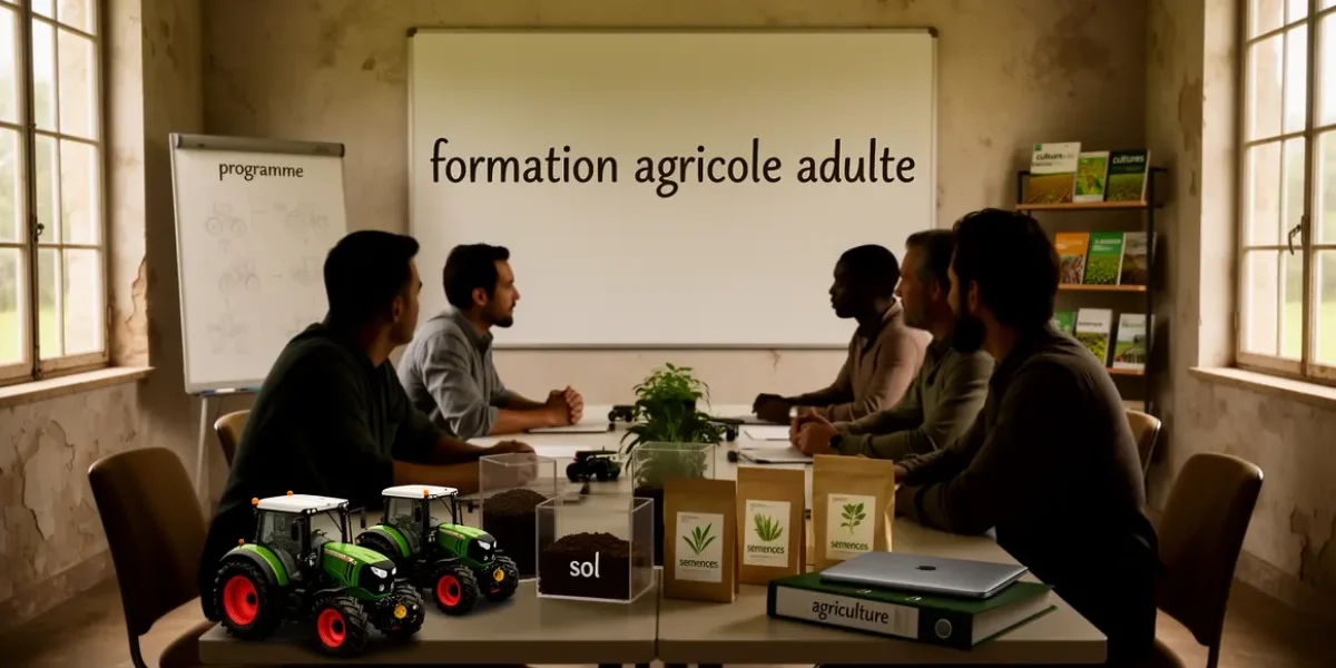 formation agricole adulte salle de formation photo réaliste