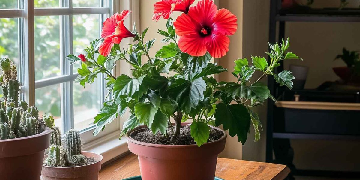 hibiscus en pot