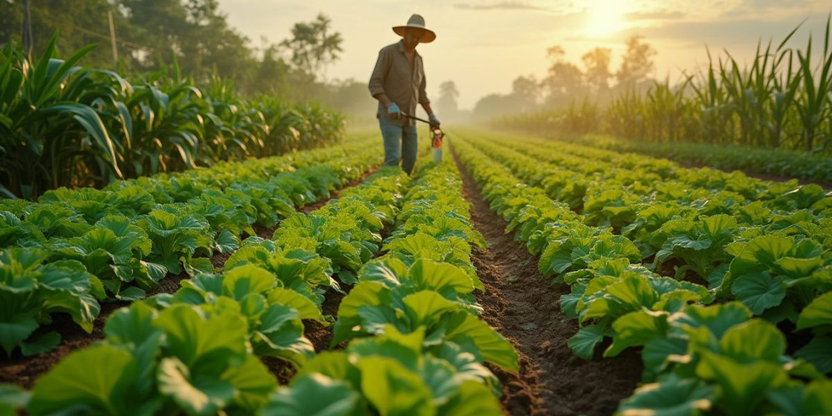 Étudiants en agriculture travaillant dans un champ en France