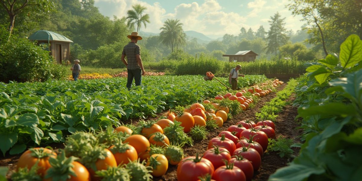 Étudiants à l'école d'agriculture française