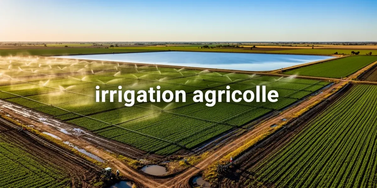 champ agricole irrigue systemes d'arrosage gestion durable