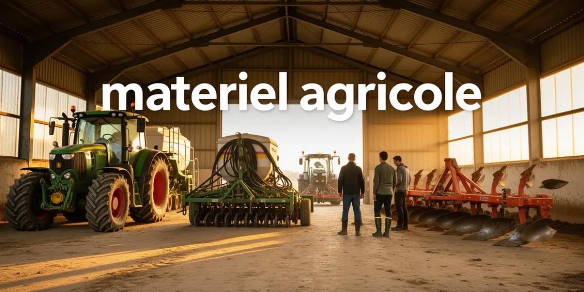 controle materiel agricole dans un hangar