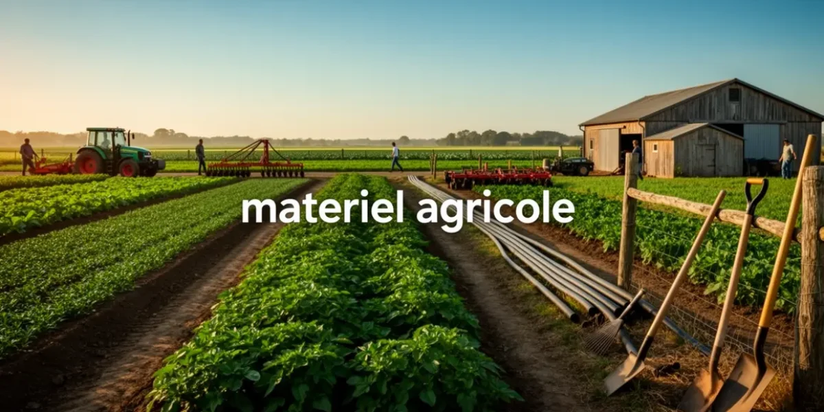 image materiel agricole ferme diversifiee outils machines parcelles