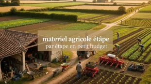Materiel agricole petit budget ferme diversifiee parcelles