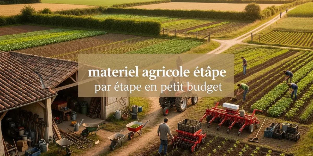 Materiel agricole petit budget ferme diversifiee parcelles