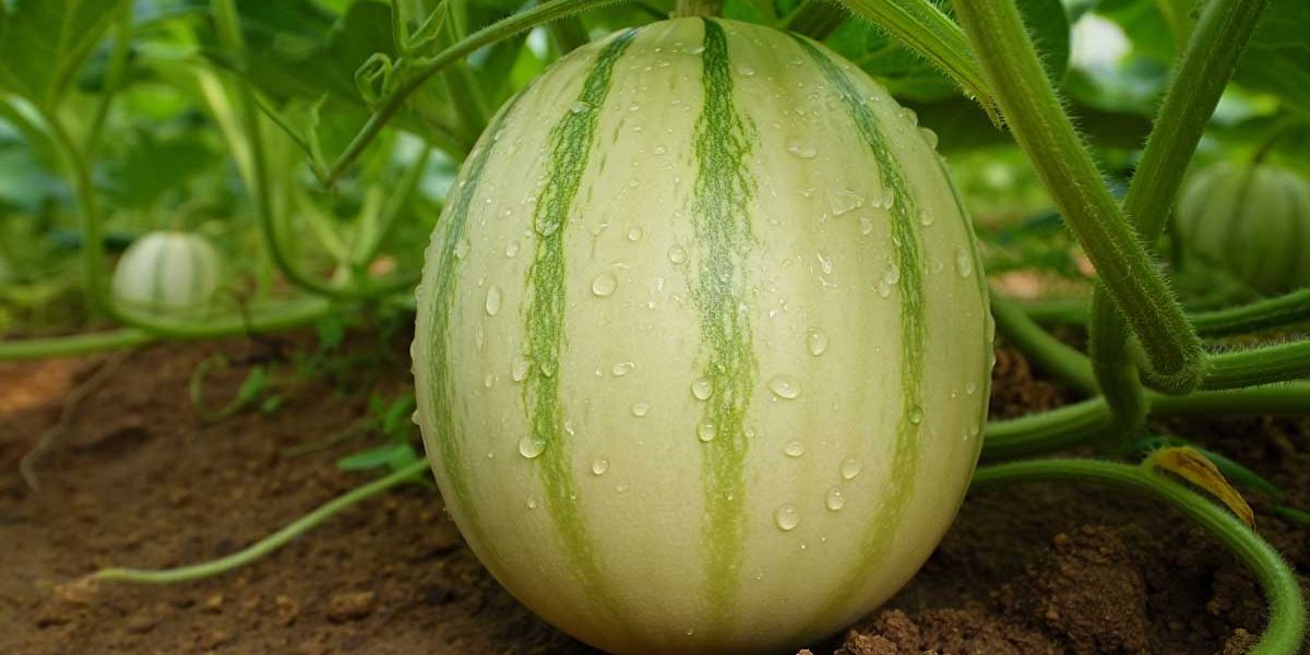 melon au potager
