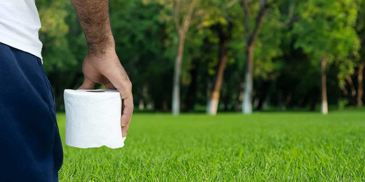 pelouse papier toilette