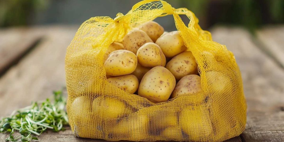 pommes de terre dans un filet