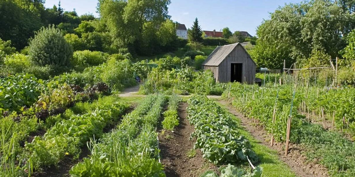 Jardin potager autosuffisant en agriculture écoresponsable