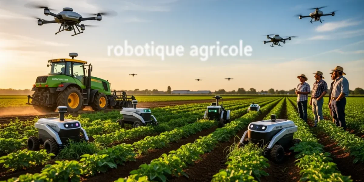 robotique agricole tracteur autonome drone champ