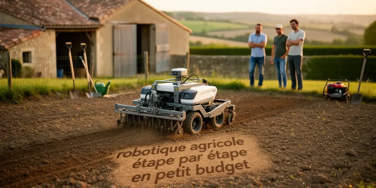 robot agricole desherbage semis sur petite parcelle budget optimise