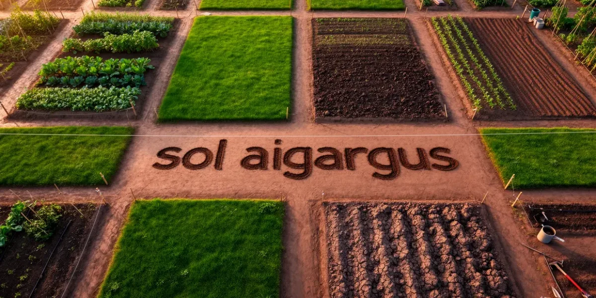 vue aerienne terrain sol argileux potager pelouse