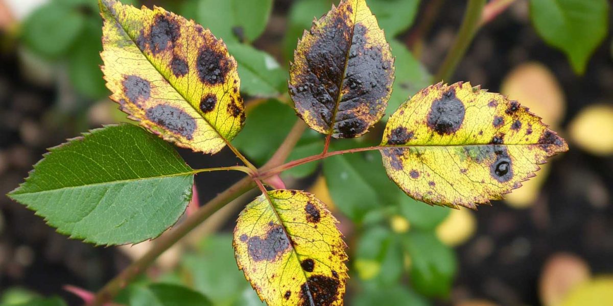 taches noires du rosier