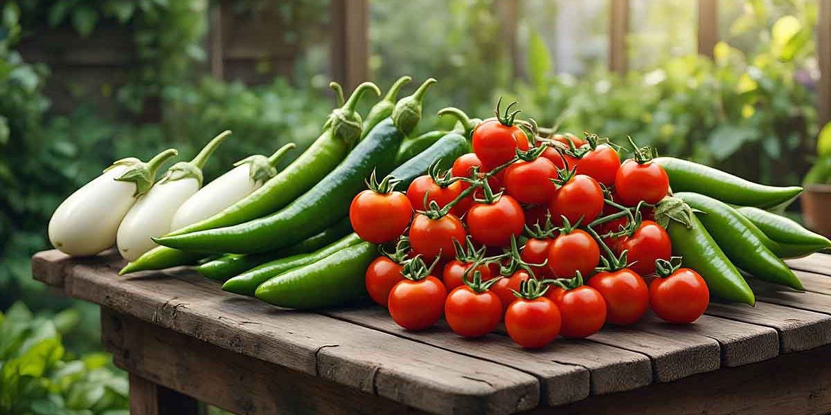 tomate cerise aubergine piments
