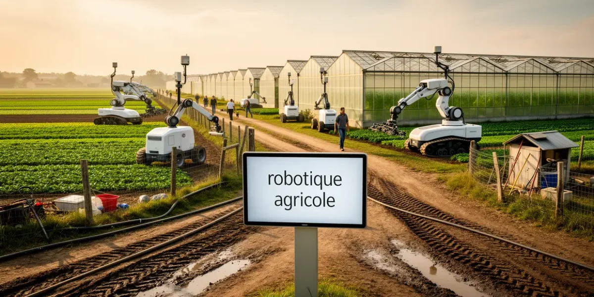 Robotique agricole exploitation moderne robots champs serres